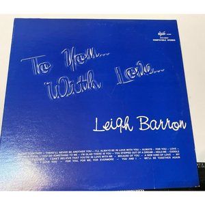 Vintage Vinyl Record to you with love Leigh Barrow autographed